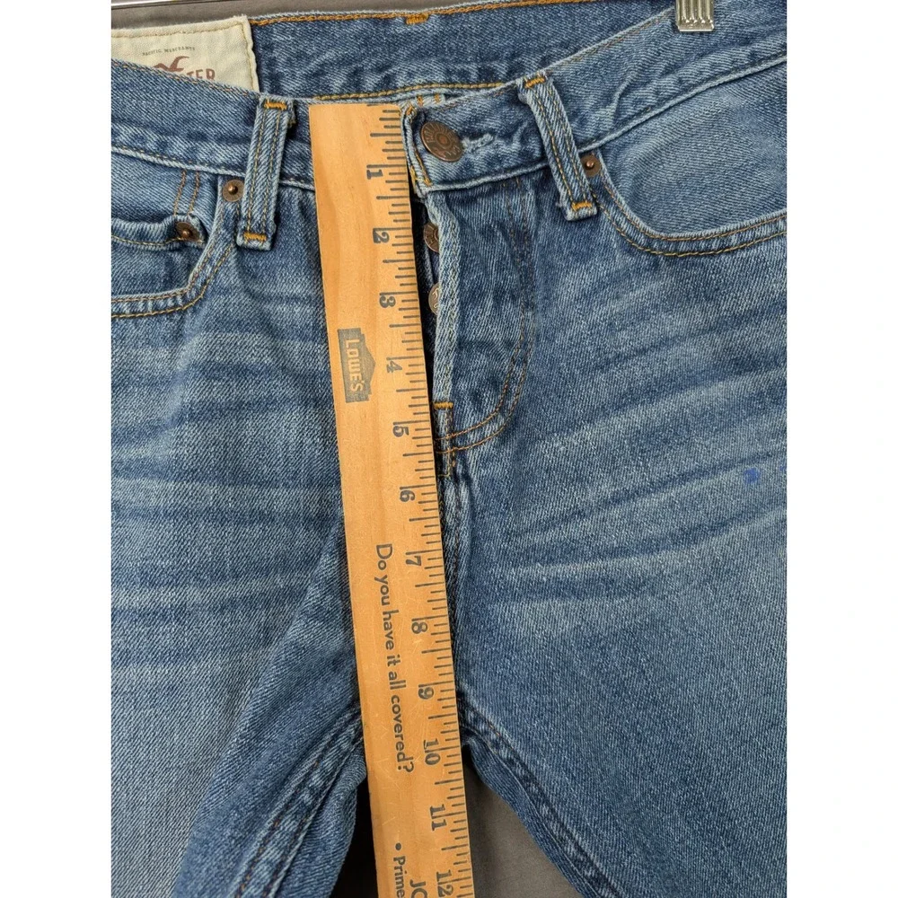 Hollister‎ Mens Straight Leg Jeans Blue Denim Medium Wash 28x30